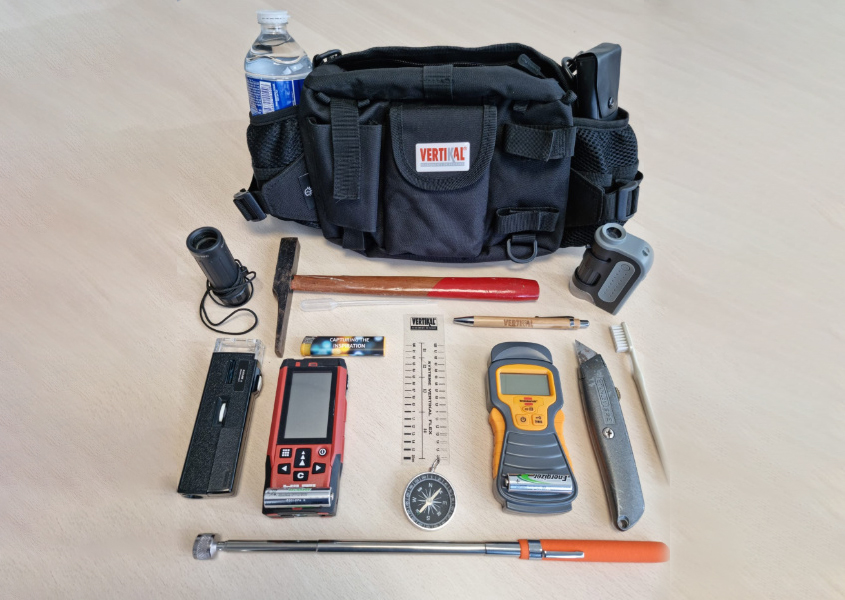 Sac d’outils et instruments de diagnostic façades Raval d’Oise